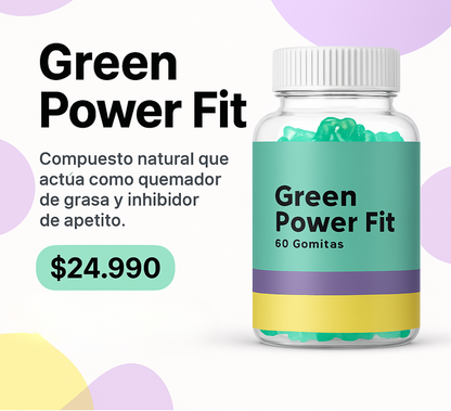 Green Power Fit 🍃 - Gomitas de Té Verde y Matcha | Bloomi